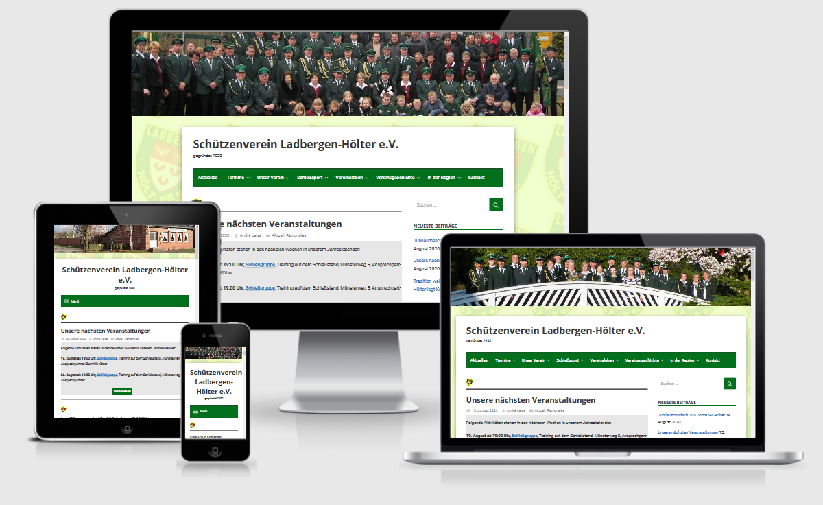 Webdesign Münster-Osnabrück: Referenz Schützenverein Ladbergen-Hölter